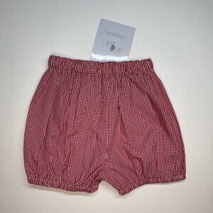 NWT Red Gingham Shorts or Bloomers Unisex | size 9 mos